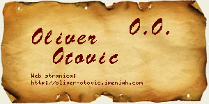 Oliver Otović vizit kartica